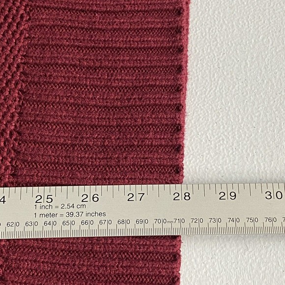 DULUTH TRADING CO Mens Red Knit Worth Long Sleeve Sweater Size XXL Preppy Warm - Picture 9 of 9